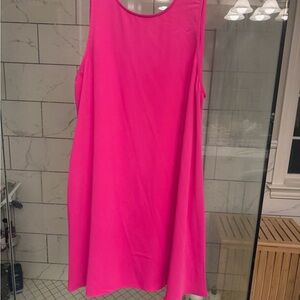 Amanda Uprichard Pink Sleeveless A-Line Dress Medium
